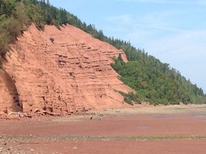 600 foot clay/sand cliffs