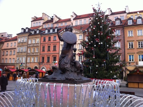 Old Town Market Square with Mermaid Fountain